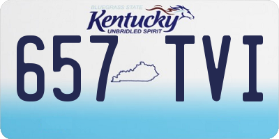 KY license plate 657TVI