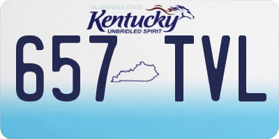 KY license plate 657TVL