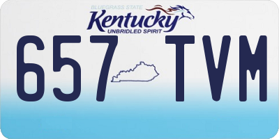 KY license plate 657TVM