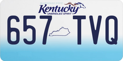 KY license plate 657TVQ