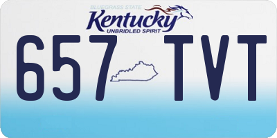 KY license plate 657TVT