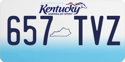 KY license plate 657TVZ