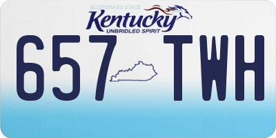 KY license plate 657TWH