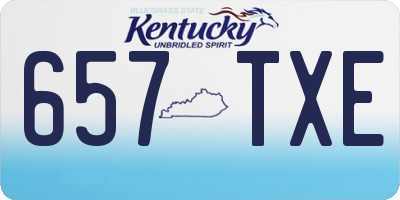 KY license plate 657TXE