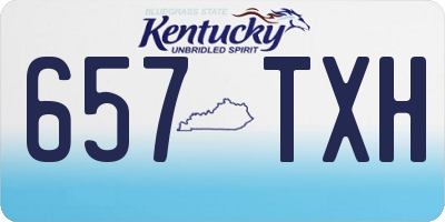 KY license plate 657TXH