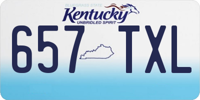KY license plate 657TXL