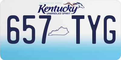 KY license plate 657TYG