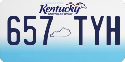 KY license plate 657TYH