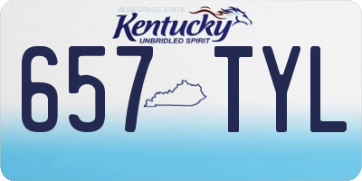 KY license plate 657TYL