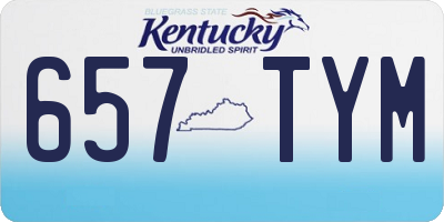 KY license plate 657TYM