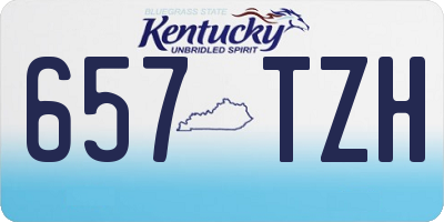 KY license plate 657TZH