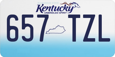 KY license plate 657TZL