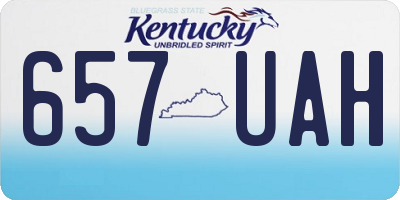 KY license plate 657UAH