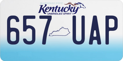 KY license plate 657UAP