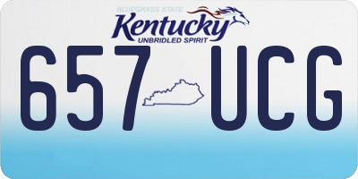 KY license plate 657UCG