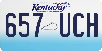 KY license plate 657UCH