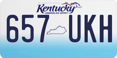 KY license plate 657UKH
