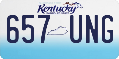 KY license plate 657UNG