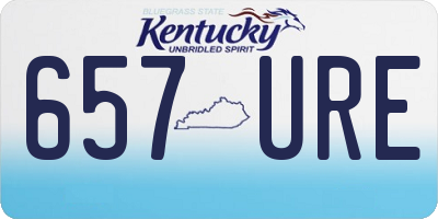 KY license plate 657URE