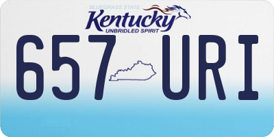 KY license plate 657URI