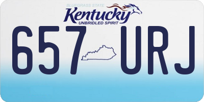 KY license plate 657URJ