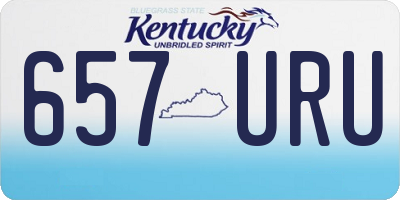 KY license plate 657URU