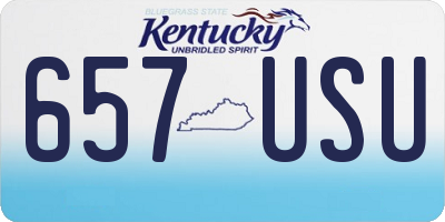 KY license plate 657USU