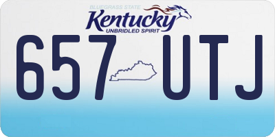 KY license plate 657UTJ
