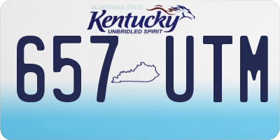 KY license plate 657UTM