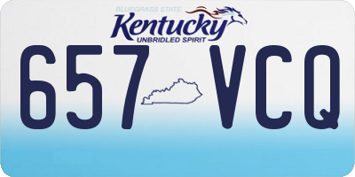 KY license plate 657VCQ