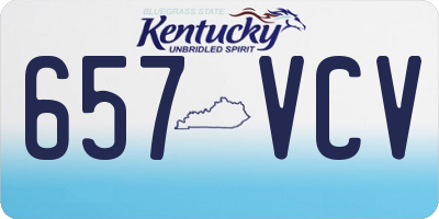 KY license plate 657VCV