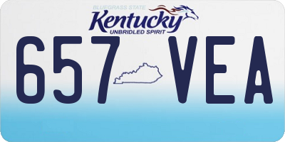 KY license plate 657VEA