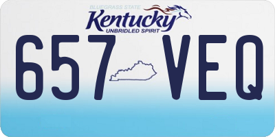 KY license plate 657VEQ