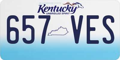 KY license plate 657VES