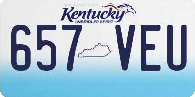 KY license plate 657VEU