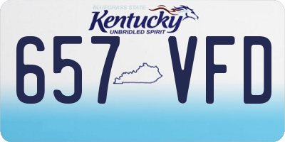 KY license plate 657VFD