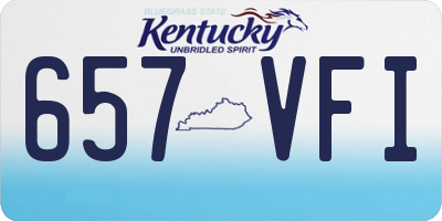 KY license plate 657VFI