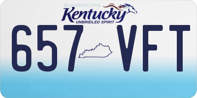 KY license plate 657VFT