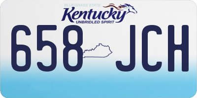 KY license plate 658JCH