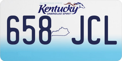 KY license plate 658JCL