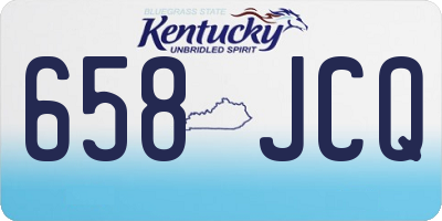 KY license plate 658JCQ