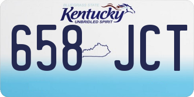 KY license plate 658JCT