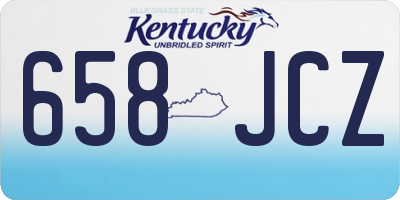 KY license plate 658JCZ