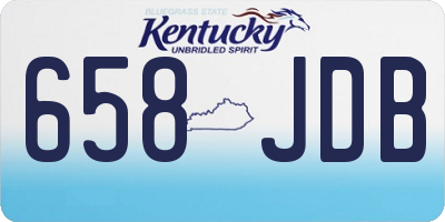 KY license plate 658JDB