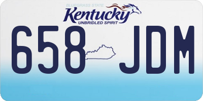 KY license plate 658JDM