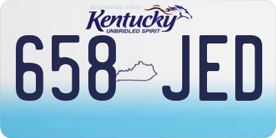 KY license plate 658JED