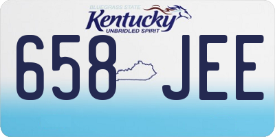 KY license plate 658JEE