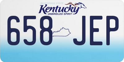 KY license plate 658JEP