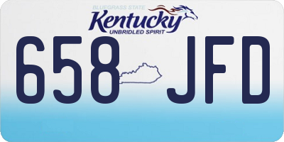 KY license plate 658JFD