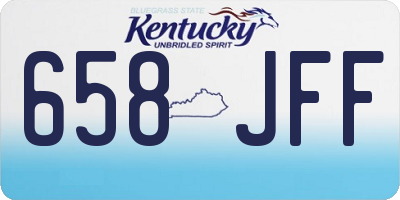 KY license plate 658JFF